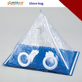 Laborhandschuhschachtel-Prüfungs-Taschen-Pyramiden-Isolator-PVC-Material im Blau