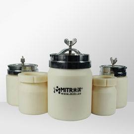 Horizontales Nylonball-Mühlglas für Rollen-Ball-Mühle/mischende Mühle