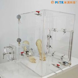 Miniacryl-u. Plexiglas-Vakuumhandschuhschachtel besonders angefertigt für Laborforschung